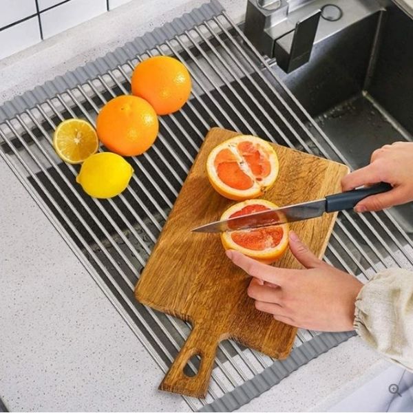 Multipurpose Roll-Up Dish Drying Rack - Image 3